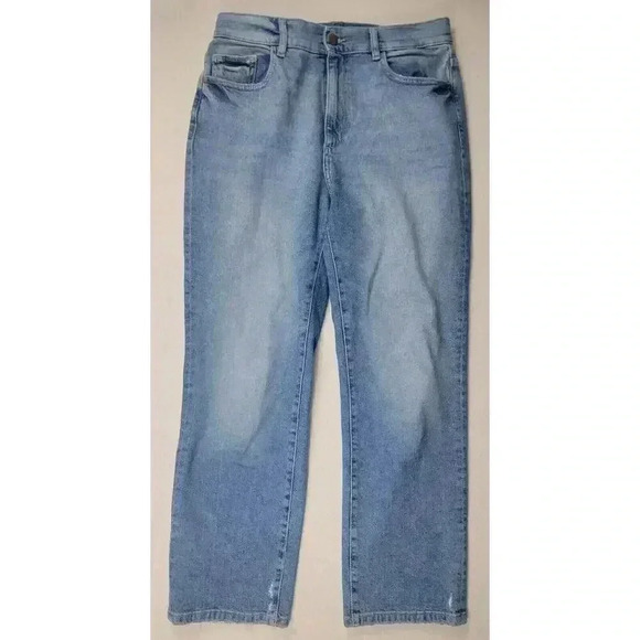 DL1961 Patti Straight High Rise Vintage Ankle Jeans in Maritime Woman's Size 29 - Picture 1 of 15